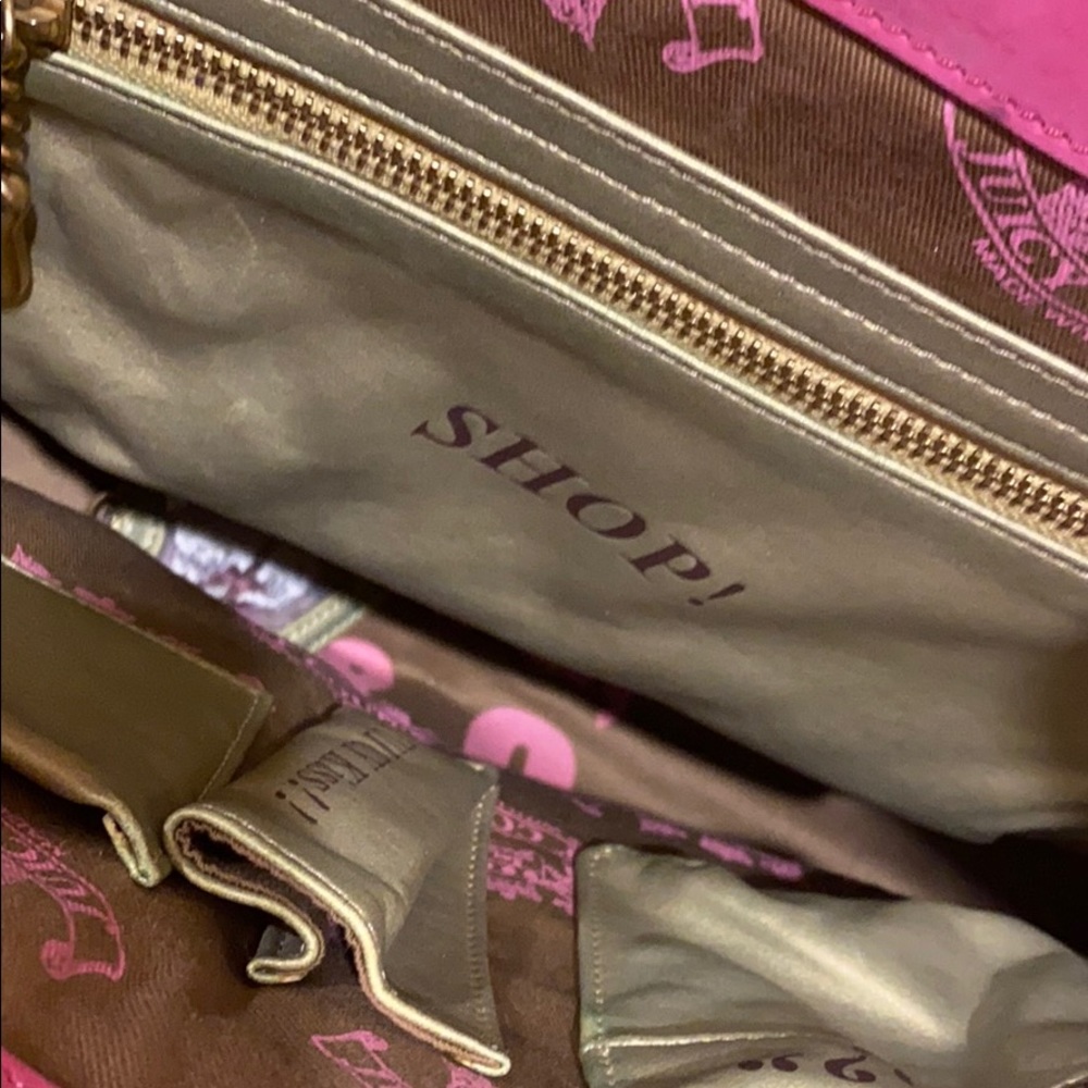 Juicy Couture Hot Pink Tote Bag with Gold Hardware - Picture 7 of 10